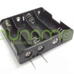 PORTAPILAS AA X4 negro en linea