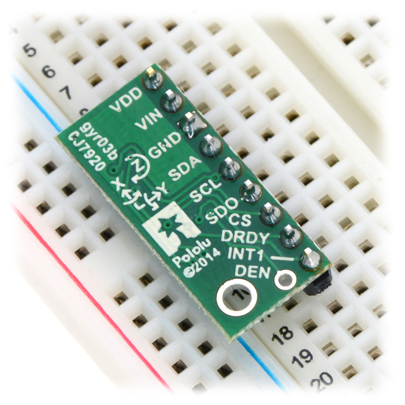 GIRÓSCOPO DE 3 EJES L3GD20H EN BOARD