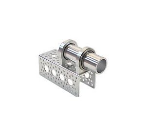 Canal De Aluminio Perforado de 9.54 cm