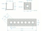 Canal De Aluminio Perforado de 15.2 cm