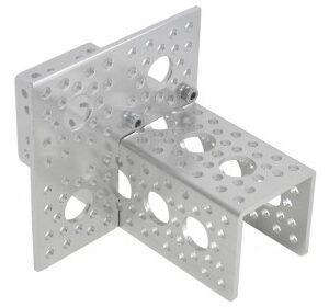 Soporte de canal de 90° perforado