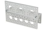 Soporte de canal plano perforado