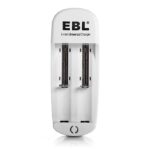 Cargador EBL para baterías Li-ion de tamaño 10440 a 18650
