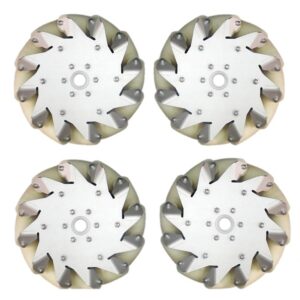 Ruedas Mecanum de 203mm (2 derechas, 2 izquierdas)
