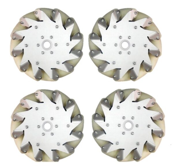 Ruedas Mecanum de 203mm (2 derechas, 2 izquierdas)