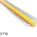 regleta 1x40 macho amarillo