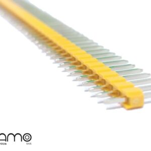 regleta 1x40 macho amarillo