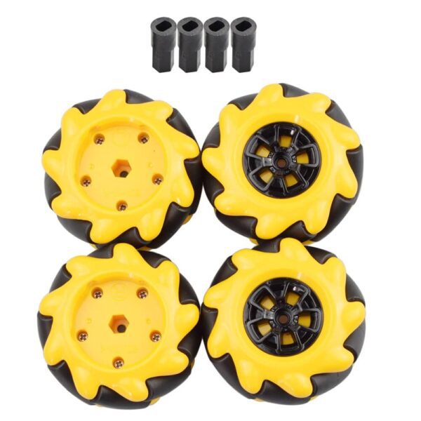 rueda omnidireccional Ref 4990 marca Adafruit /Left & Right Mecanum Wheel Pair - Image 3