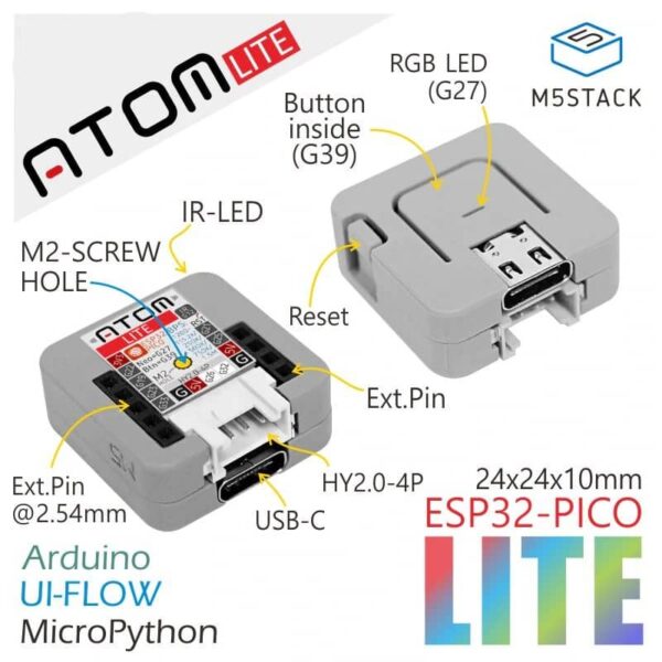 ATOM Lite ESP32 IoT (miniatura) - Image 2