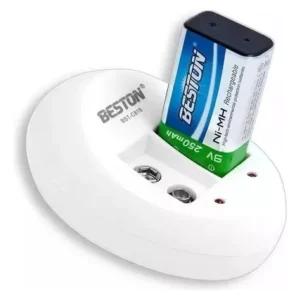 Cargador baterías 9Vdc + batería recargable