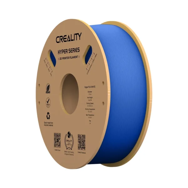 Filamento alta velocidad Hyper PLA azul 1.75mm Creality - Image 1
