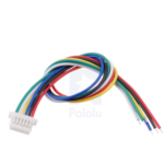 Cable de 6 pines para micromotor 12cm Marca Pololu