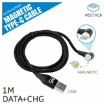 Cable USB-C conector magnético con led