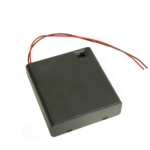 Porta baterías 4xAA con tapa y switch marca Genérica